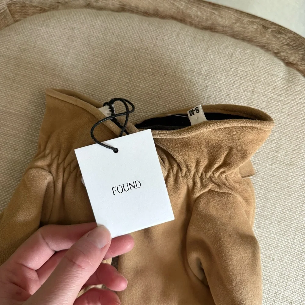 Found Suede western gloves